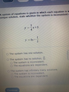 Solved A system of equations is given in which each equation | Chegg.com