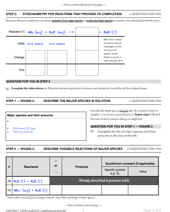 Part 1 Annotate and complete a sample problem | Chegg.com