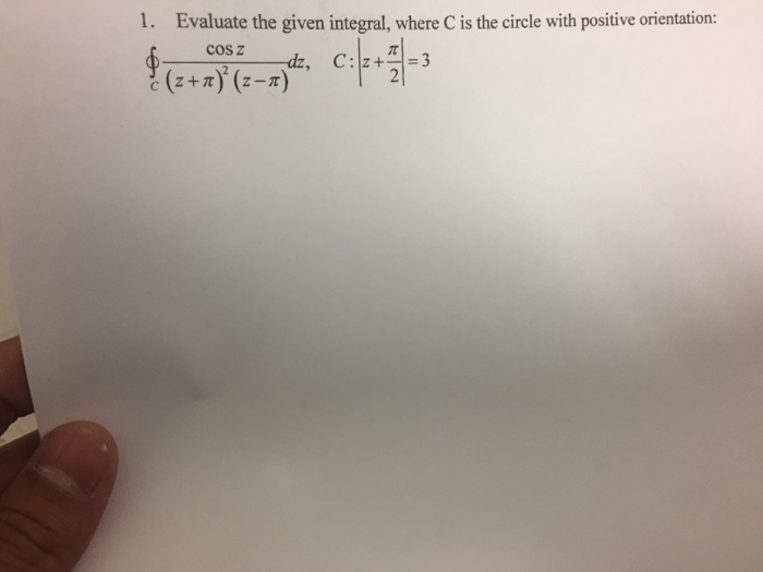 Solved Evaluate the given integral, where C is the circle | Chegg.com