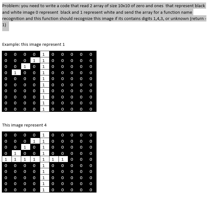 Solved Problem: you need to write a code that read 2 array | Chegg.com