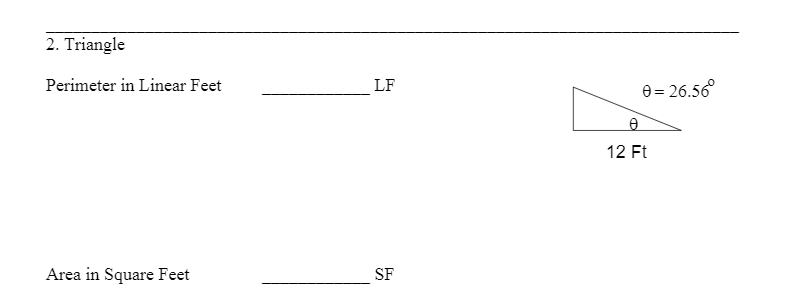 solved-2-triangle-perimeter-in-linear-feet-lf-0-26-56-12-chegg