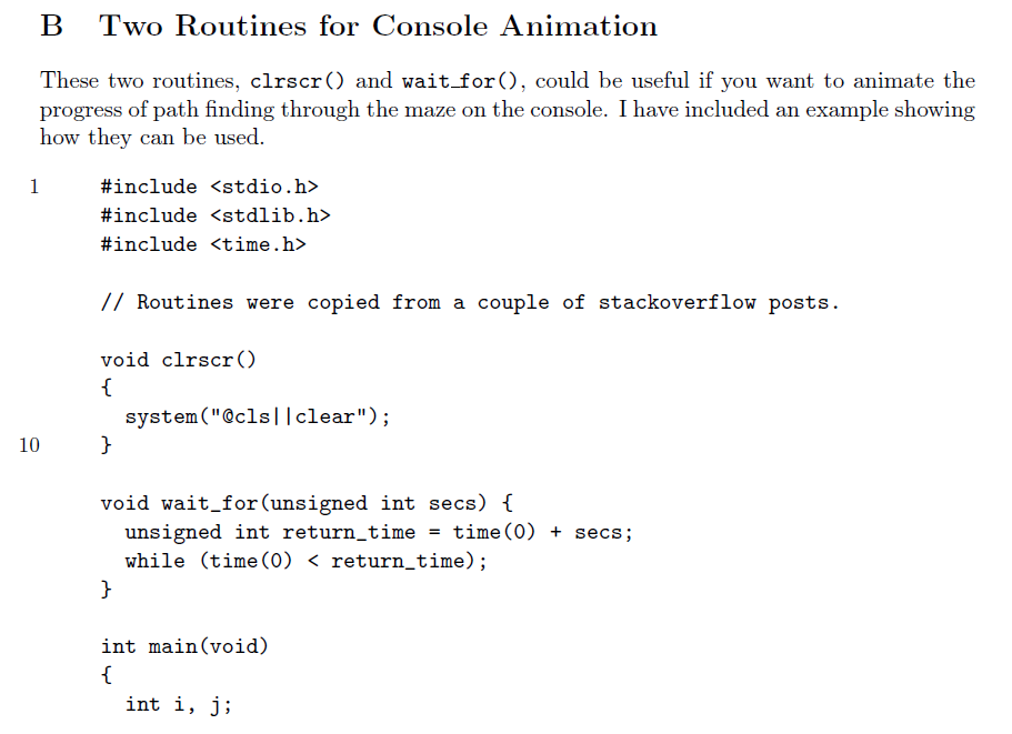 Solved Complete the C program (traverse maze.c) provided in | Chegg.com