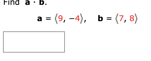 Solved Find A. B. A = (9,-4), B = (7,8) | Chegg.com