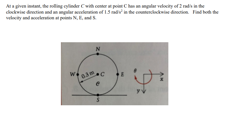 Solved At the instant of time shown in the figure below, the | Chegg.com