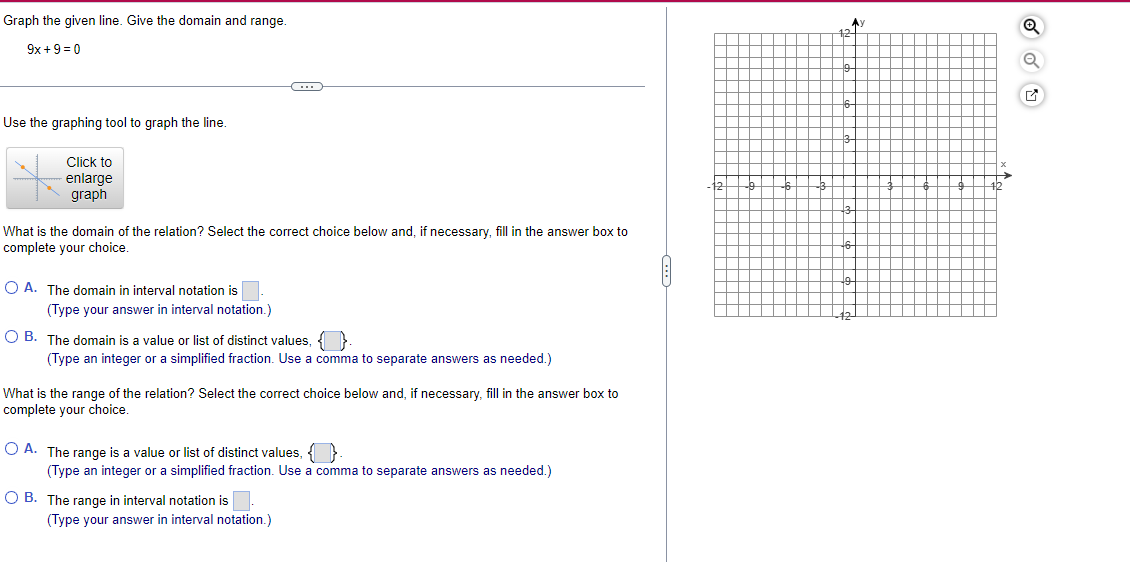 solved-graph-the-given-line-give-the-domain-and-range