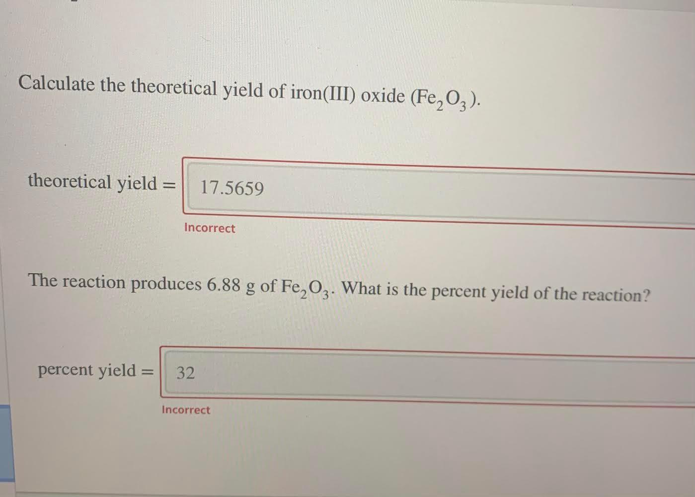 Solved Iron reacts with oxygen at high temperature to form | Chegg.com