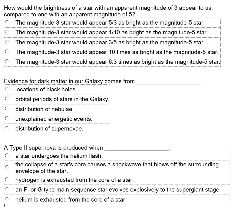 Solved OOOO How would the brightness of a star with an | Chegg.com
