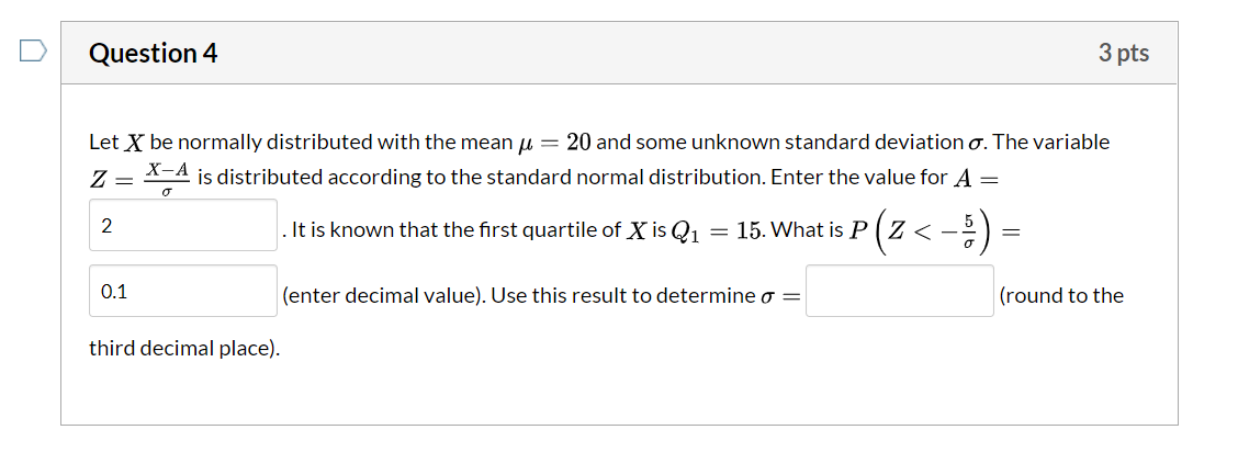 Solved Let X Be Normally Distributed With The Mean M Chegg Com