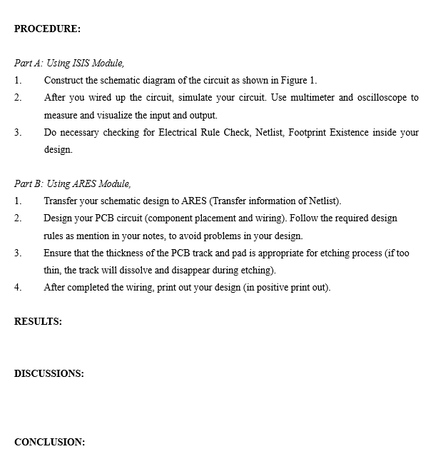 Solved PCB Design Using Proteus 1. To apply circuit's | Chegg.com