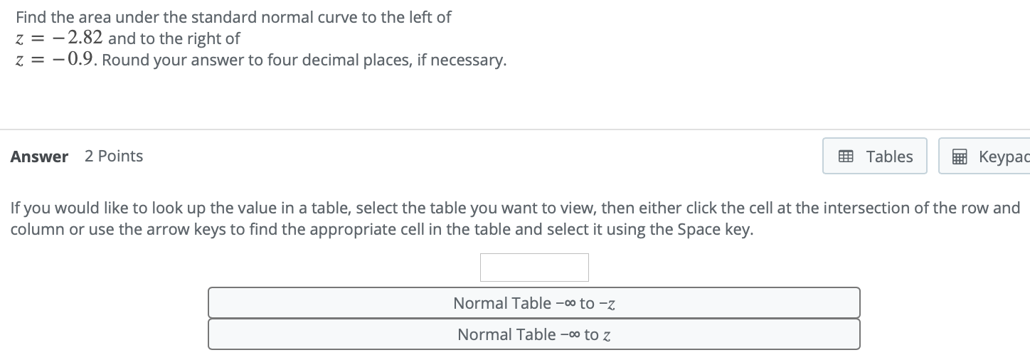 Solved Find the area under the standard normal curve to the | Chegg.com