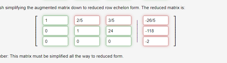 Solved (1 point) Solve the following system using augmented | Chegg.com