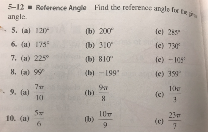 How to find reference angle - naxrepp