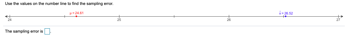 Solved Use the values on the number line to find the | Chegg.com