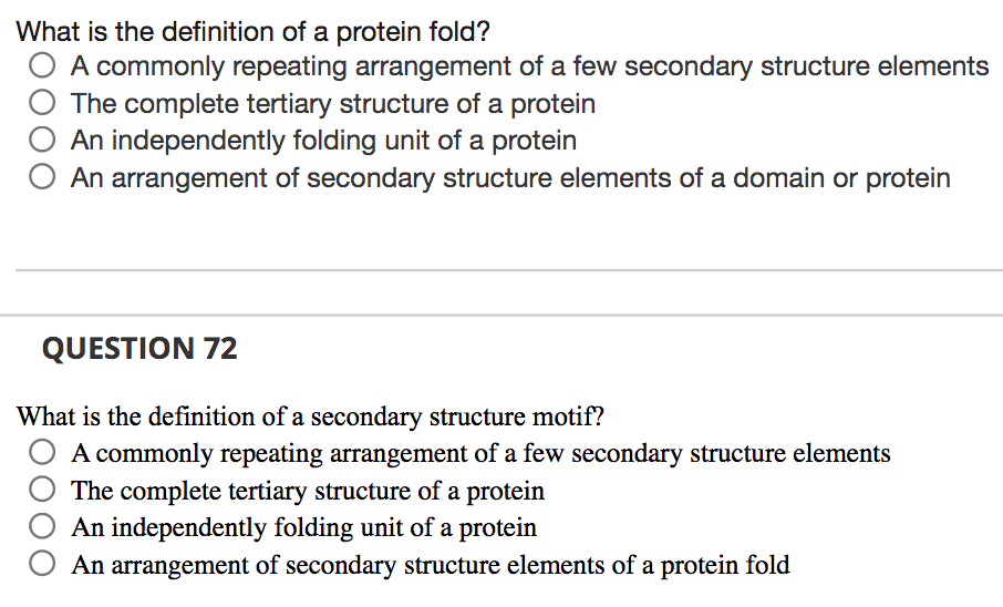 what-is-the-definition-of-a-protein-fold-o-a-commonly-repeating