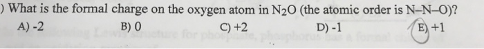 calculating formal charge for each atom n2o