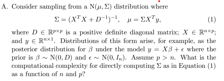 Solved Consider sampling from a N(μ,Σ) distribution where | Chegg.com