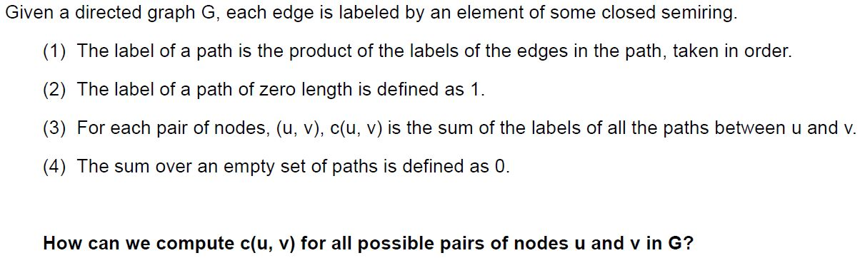 Given a directed graph G, each edge is labeled by an | Chegg.com