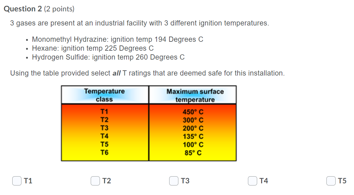 Solved Question 2 (2 points) 3 gases are present at an