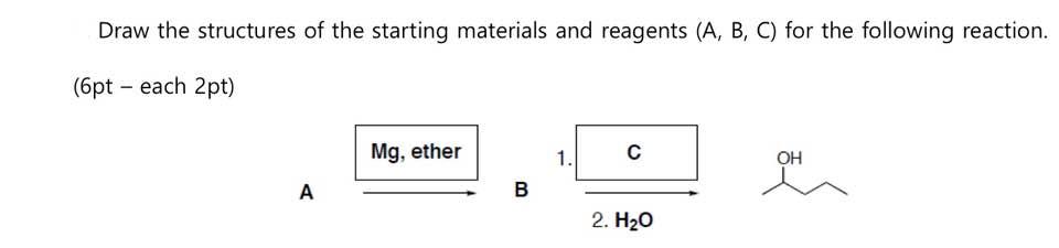 Solved Draw the structures of the starting materials and | Chegg.com