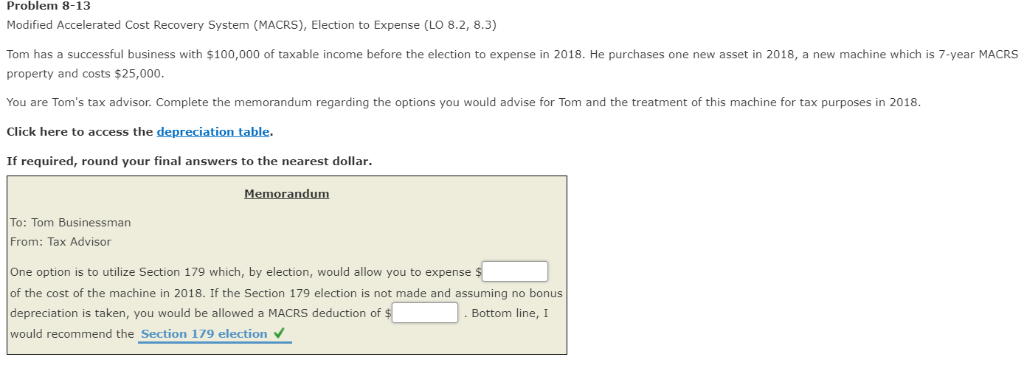 The Section 179 And Section 168 K Expensing Allowances Current