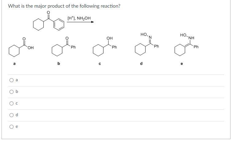 Solved What Is The Major Product Of The Following Reaction? | Chegg.com