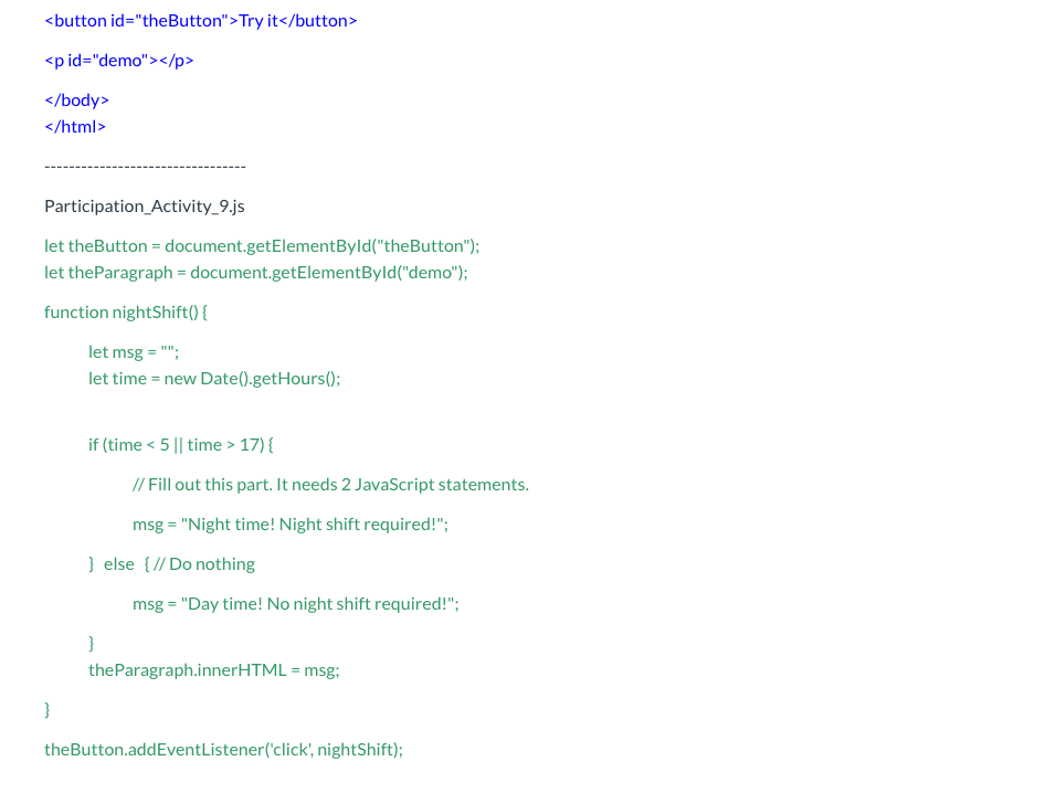 Solved For this participation Activity 9, you need the | Chegg.com