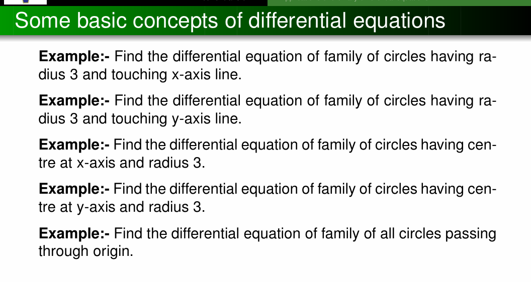 Some basic concepts of differential equations | Chegg.com