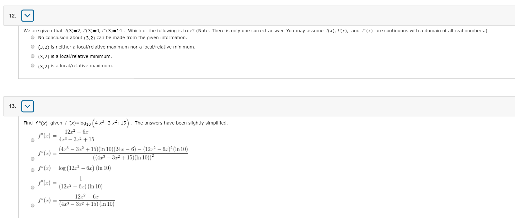 Solved We Are Given That F 3 2 F 3 0 F 3 14 Which Of Chegg Solved We Are Given That F 3 2 F 3 0 F 3 14 Which Of Chegg