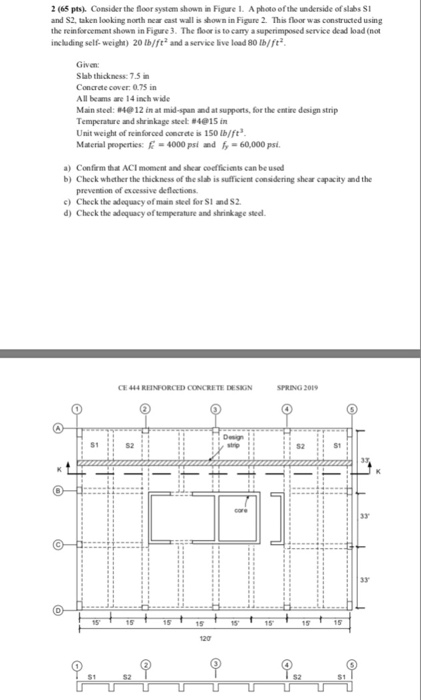 Solved 2 (65 pts) Consider the floor system shown in Figure | Chegg.com