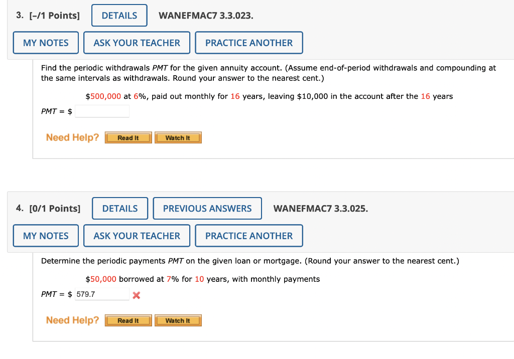 Find the periodic withdrawals PMT for the given annuity account. (Assume end-of-period withdrawals and compounding at the sam