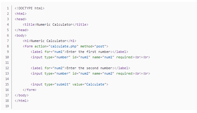 Solved Create Web Pages with Input Forms In this assignment, | Chegg.com