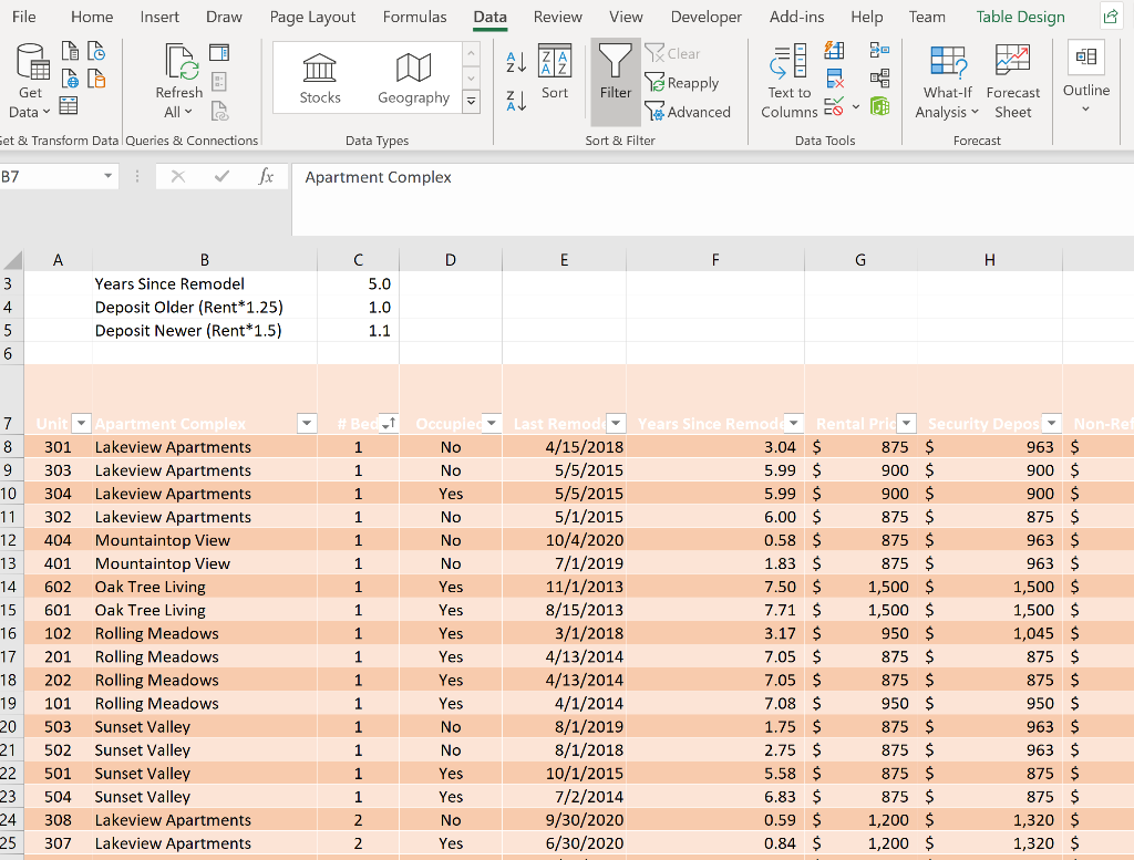 3 5 You want to use the Subtotal feature to display