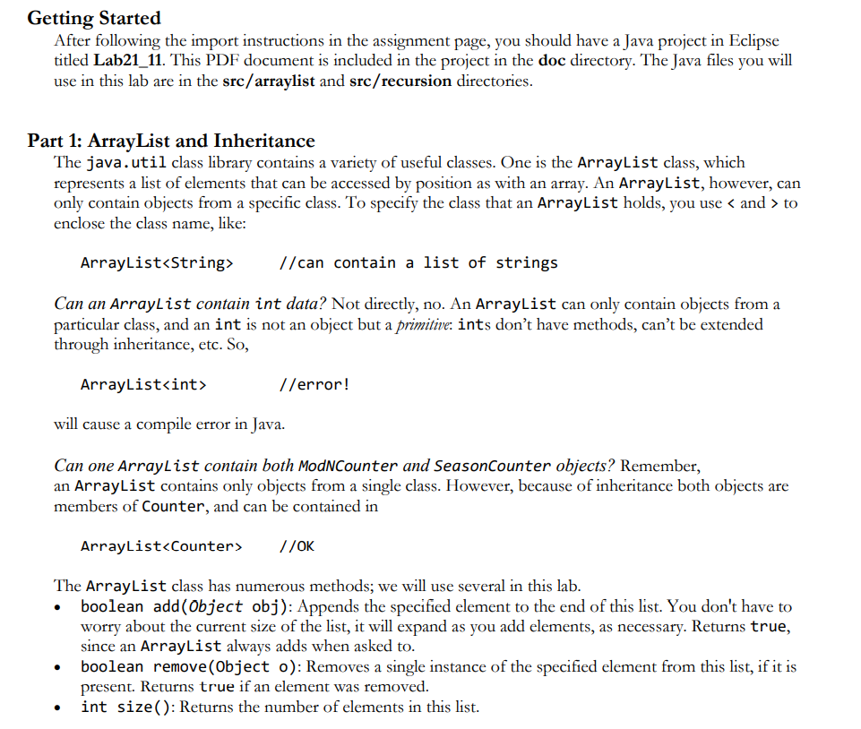 Solved Getting Started After following the import | Chegg.com