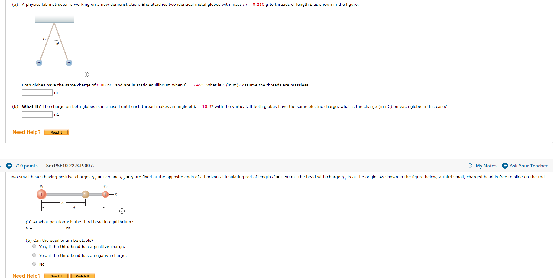 Solved 1 0 10 Points Previous Answers Serpse 10 22 3 O Chegg Com