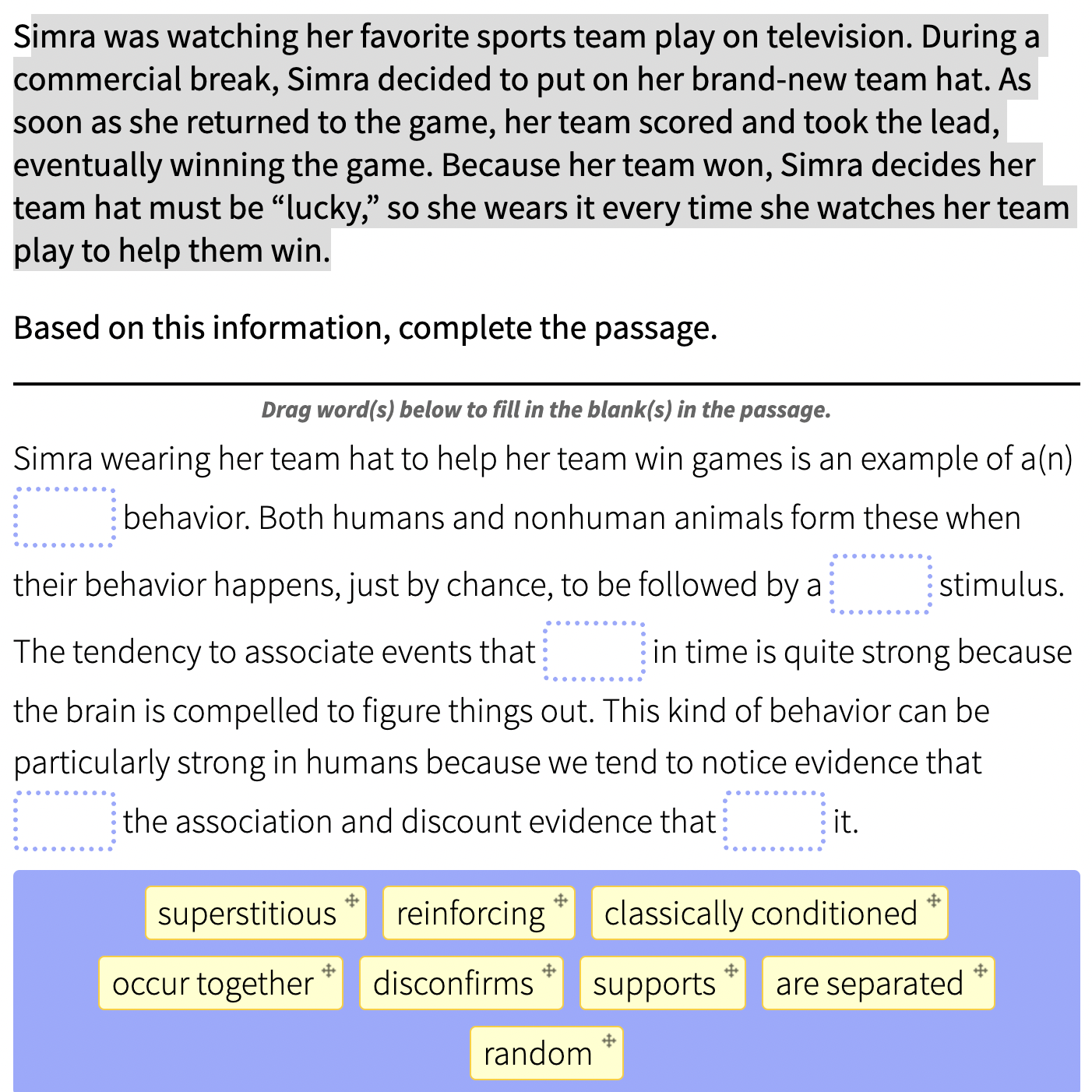 Solved Simra was watching her favorite sports team play on | Chegg.com