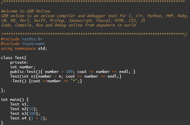 GDB Online Debugger Compiler - Code, Compile, Run, Debug Online C