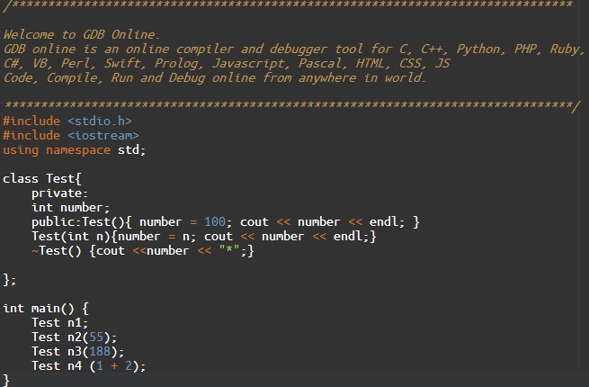 GDB online Debugger  Compiler - Code, Compile, Run, Debug online