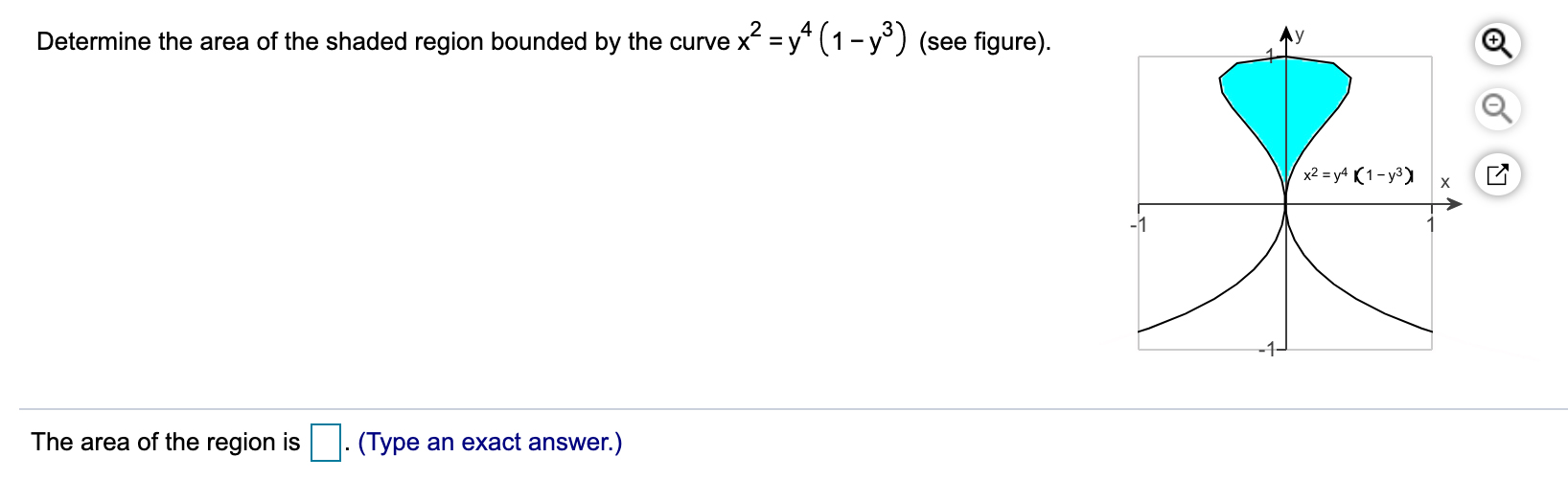 Solved Determine the area of the shaded region bounded by | Chegg.com