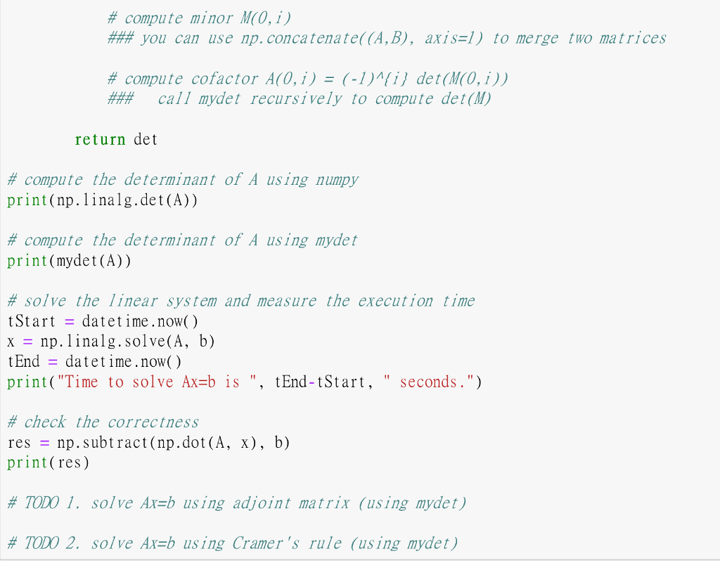 Use python to answer the question by the unfinished | Chegg.com