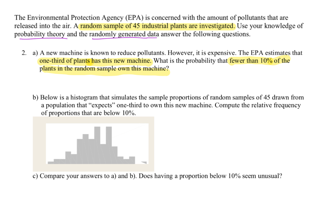 Solved] The Environmental Protection Agency releases figures on