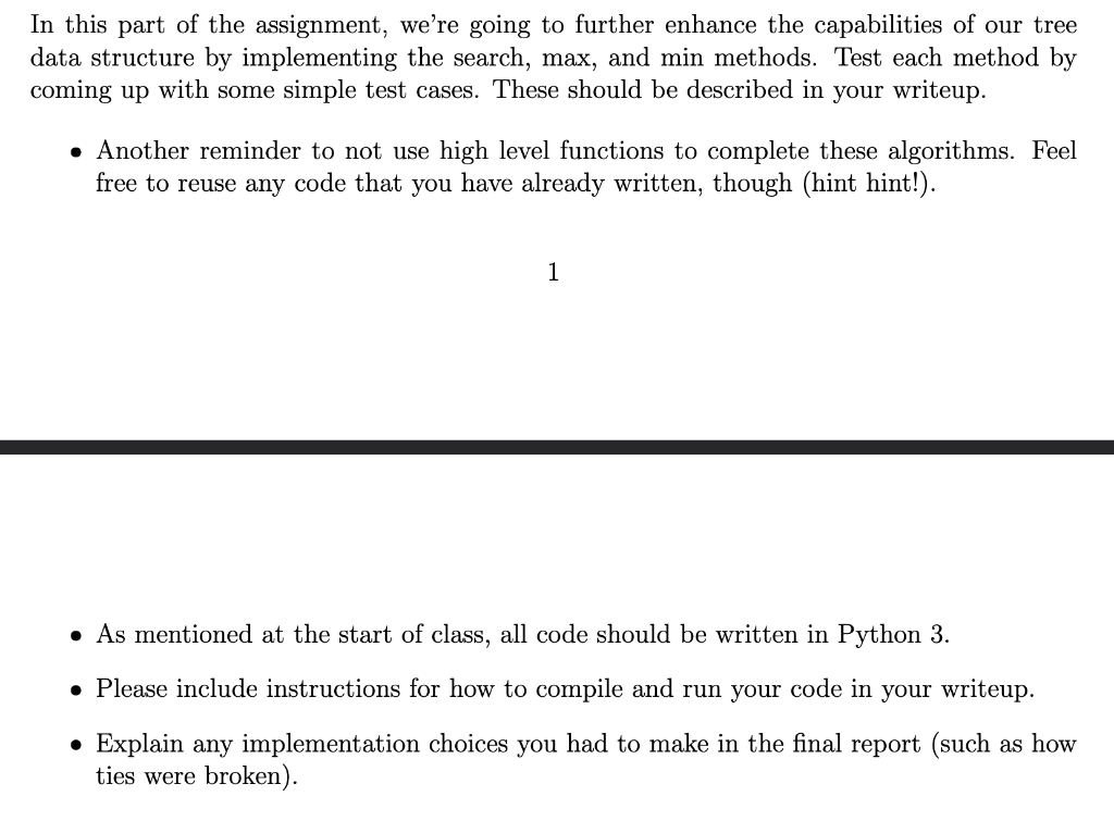 Solved In this assignment will be focused on trees and | Chegg.com