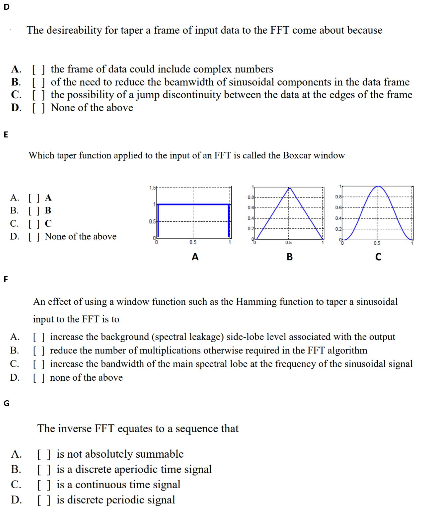 Solved Concept Question 2 MATLAB and FFTS Test your