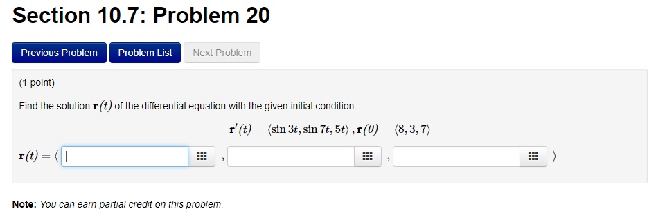 Solved Section 10.7: Problem 20 Previous Problem Problem | Chegg.com