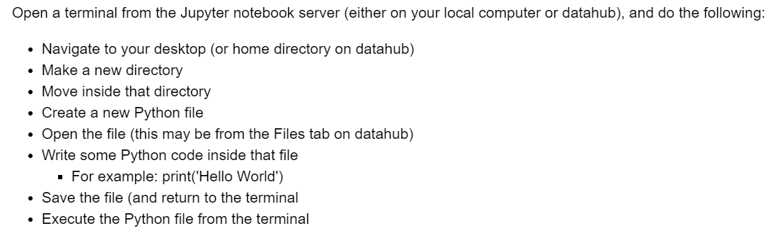 Solved Open a terminal from the Jupyter notebook server | Chegg.com