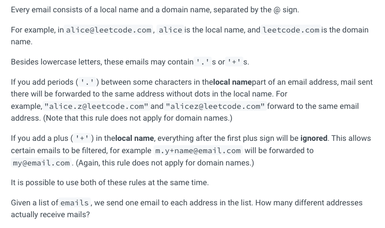 Solved Every email consists of a local name and a domain | Chegg.com