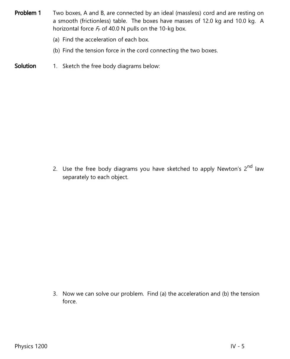 Solved Problem 1 Two boxes, A and B, are connected by an | Chegg.com