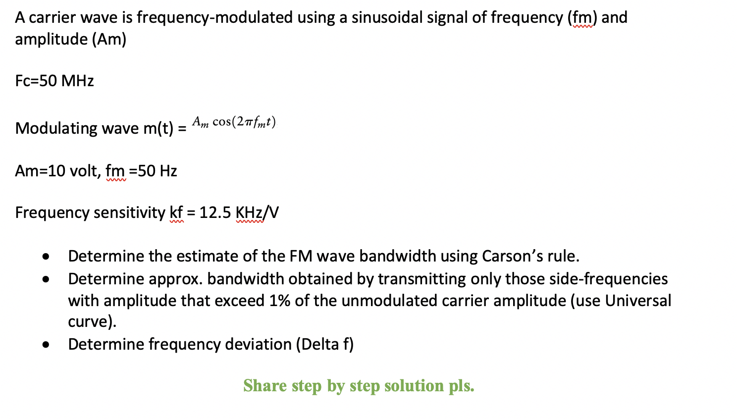 solved-a-carrier-wave-is-frequency-modulated-using-a-chegg