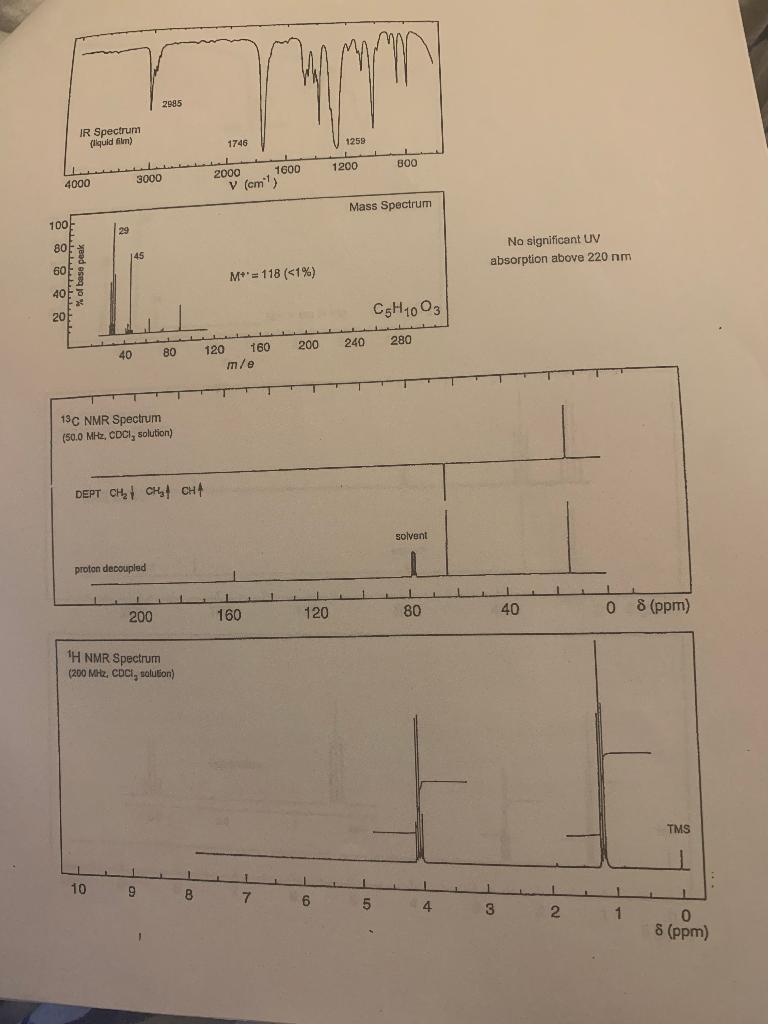 Solved No significant UV absorption above 220 nm | Chegg.com