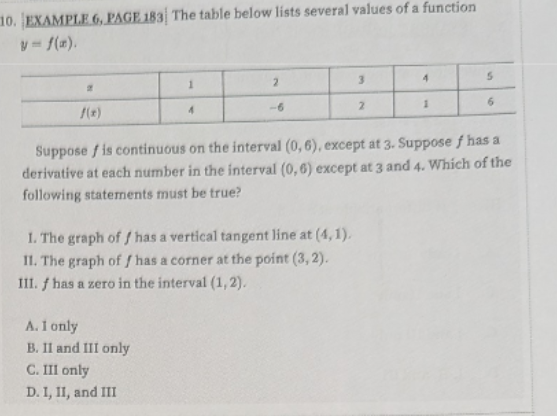Solved EXAMPLE 6, ﻿PAGE 183| ﻿The table below lists several | Chegg.com
