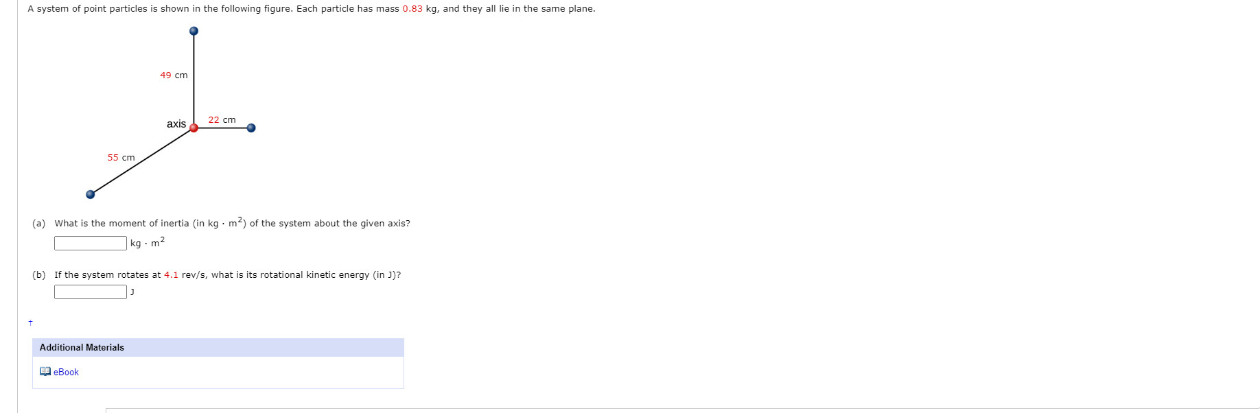 Solved A system of point particles is shown in the following | Chegg.com